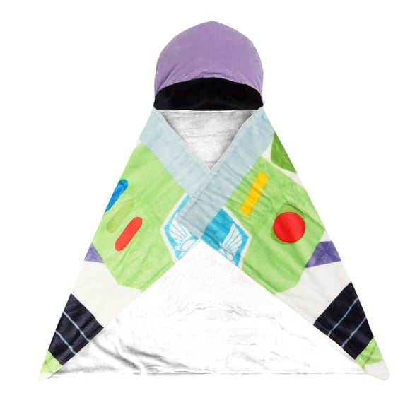 Pixar Toy Story Buzz Couverture à Capuche au Toucher Soie Pour L'Enfants, 100% Polyester