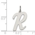 thumbnail image 4 of Pendentif Breloque Collier Monogramme Initiale Lettre R Délicat en Argent Sterling 925, 4 of 8