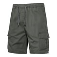 thumbnail image 4 of Diufon Men's Athletic Shorts Drawstring Waisted Outdoor Sport Shorts Spring Summer Hiking Shorts with Pockets, 4 of 6