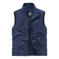 thumbnail image 1 of LOVZFMLL Vestes pour Hommes Vêtements de Travail Veste Couleur Unie Col Montant Multiples Poches Manteau de Photographie de Sport de Plein Air, 1 of 3