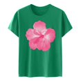 thumbnail image 4 of LUOGENLI T-shirts pour Femmes Mode Décontractée Chemises Imprimées Col Rond Manches Courtes Tee Tops Tunique Blouse T-shirts Graphiques Drôles Adulte Jour de la Saint-Patrick Vert TTG, 4 of 4