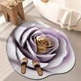 thumbnail image 1 of 3D Flower Mats Irregular Carpet Decorative Rug for Home and Travel Use Lightweight Washable Versatile Entryway Bedroom Living Room Bathroom Camping, 1 of 7
