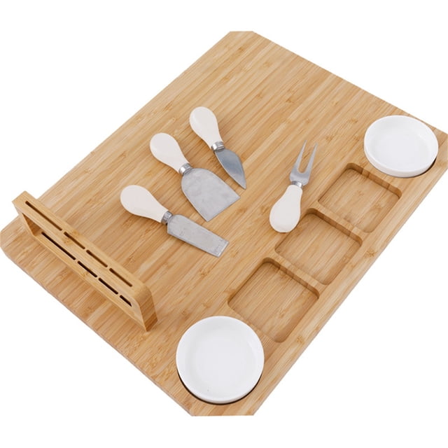 Agiferg Game Boards And Cheese Knives – Set Of Tables Of Charcuterie, Table, Cheese Platter, Cheese Table, Bamboo Set Of Cutlery