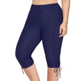 thumbnail image 1 of LEEy-world Short de Bain Femme Taille Haute Essentiels Bas de Bikini Classique pour Femme Bleu Foncé,m, 1 of 5