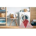 thumbnail image 2 of Ahgly Company Tapis Rond Lavable en Machine Intérieur Transitionnel Rose Profond, 5 Pieds Rond, 2 of 7