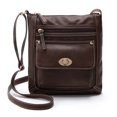 thumbnail image 2 of XZNGL Womens Leather Satchel Cross Body Shoulder Messenger Bag Coffee, 2 of 6