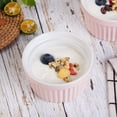thumbnail image 1 of 8 Oz Ceramic Ramekins,Set of 8 Porcelain Creme Brulee Souffle Ramekins,Stackable Souffle Dishes for Baking, Pudding Custard Cups, Dipping Sauces, Dishwasher and Oven Safe, 1 of 7