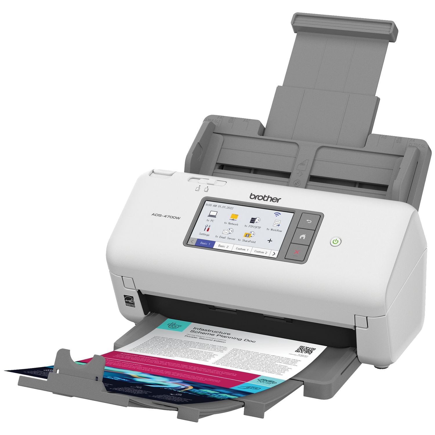Brother ADS-4700W Professional Desktop Scanner for Business Workgroups