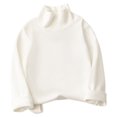 thumbnail image 1 of MeetoTime Haut à Demi-Col Roulé en Coton pour Bébé Manches Longues Couleur Unie Automne Hiver pour Garçons Filles, 1 of 3