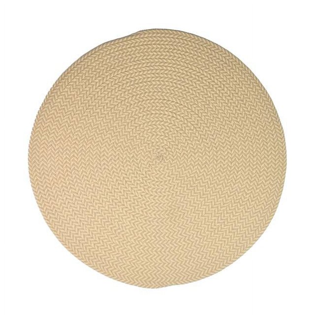 Colonial Mills IB06R070X070 70 x 70 in. Ibiza Woven Chevron Doormats, Yellow