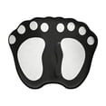 thumbnail image 1 of Black Soft And Absorbent Foot Mat With Cartoon Footprint Shape And Easy Wash Care For Bathroom And Entryway 23.6X15.7 Inch, 1 of 7