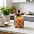 thumbnail image 1 of EGNMCR Organisateurs et Rangement de Garde-Robe, Organisation et Rangement, Bacs de Rangement, Contenants de Rangement Pot de Rangement en Verre Coloré 700 ml pour Collations et Thé de Cuisine Domestique Pot de Rangement en Verre, 1 of 6