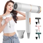 Iumwxz Smart Home Appliances Hair Dryer High-Power Hair Dryer Home Hair Dryer Hot Wind Comb Hair Salon Blowing Comb Energy-Saving Pink Plastic Hometrends