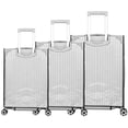 thumbnail image 3 of Housse de Valise en PVC 3 Pcs, Imperméable, Transparente, Housse de Valise Réutilisable, Protecteur de Valise de Voyage Transparent, Housse Antipoussière pour Valise à Roulettes, Convient à la Plupart des Valises 20/24/28 Pouces, 3 of 10