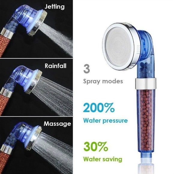 YQSDG Pomme de Douche à Main à 3 Réglages avec Filtre - Douche à Main Haute Pression, Pomme de Douche à Main Filtrée avec Jet d'Eau pour le Corps - Pomme de Douche Ionique à Haute Pression Économique