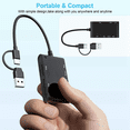 thumbnail image 3 of USB C USB 3.0 Lecteur de Cartes Multiple 6 en 1 Smart/MS/M2/TF/SIM/SD Lecteur de Cartes Image Emory Stick Pro Duo Adaptateur, 3 of 8