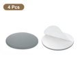 thumbnail image 3 of Uxcell 4Pcs Door Stopper Wall Protector, 80mm Self Adhesive Bumper, Gray, 3 of 6