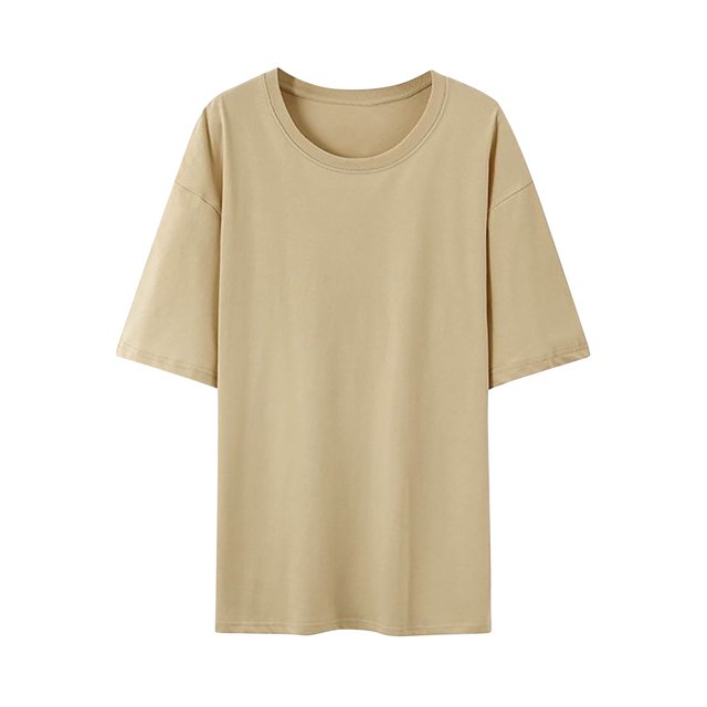 Pisexur Hauts d'Été pour Femmes, Hauts pour Femmes, Hauts de Sortie pour Femmes, Hauts pour Dames, T-Shirt d'Été à Col Rond Manches Courtes Mode Décontractée Imprimé avec Boutons Kaki, 2TG