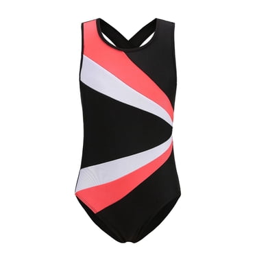 Vêtements Fille Grande Enfant Robe 18 m Justaucorps Filles pour Tenues de Gymnastique Enfants 1 Pce Tenue de Danse Colorée Vêtements Filles (Rose, 11-12 Ans)