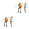 thumbnail image 4 of Wweixi 1/87 Diorama Graffiti Figure Characters Resin People Train Layout white yellow 2Set, 4 of 6