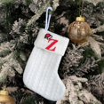 thumbnail image 3 of Decorative Knitted Christmas Socks Bag for Kids with Embroidery Letters Candy Themed Holiday Stocking, 3 of 3