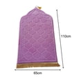 thumbnail image 2 of Prayer Rug Worship Mat Floor Carpet Rugs Travel for Outdoor Bedroom Birthday Gifts Taro, 2 of 9