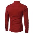 thumbnail image 4 of Pompotops Nouvelle Chemise Décontractée Mode Homme à Pli Frontal à Manches Longues Chemise Manteau en Solde, 4 of 7