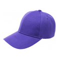 thumbnail image 1 of Jordefano 3 Pack Plain Baseball Cap Hat Adjustable Back (Purple), 1 of 2