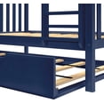 thumbnail image 3 of BEDSMART Lits Superposés Simple sur Simple en Bois Massif avec Tiroir-Lit / Bleu, 3 of 3
