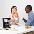 thumbnail image 3 of REVOTRA 12-Cup Programmable Coffee Maker, Regular & Strong Brew Drip Coffee Machine, 1-4 Cup and Ice Coffee Setting, 24H Timer, Auto Shut-Off, Keep Warm,, 3 of 8