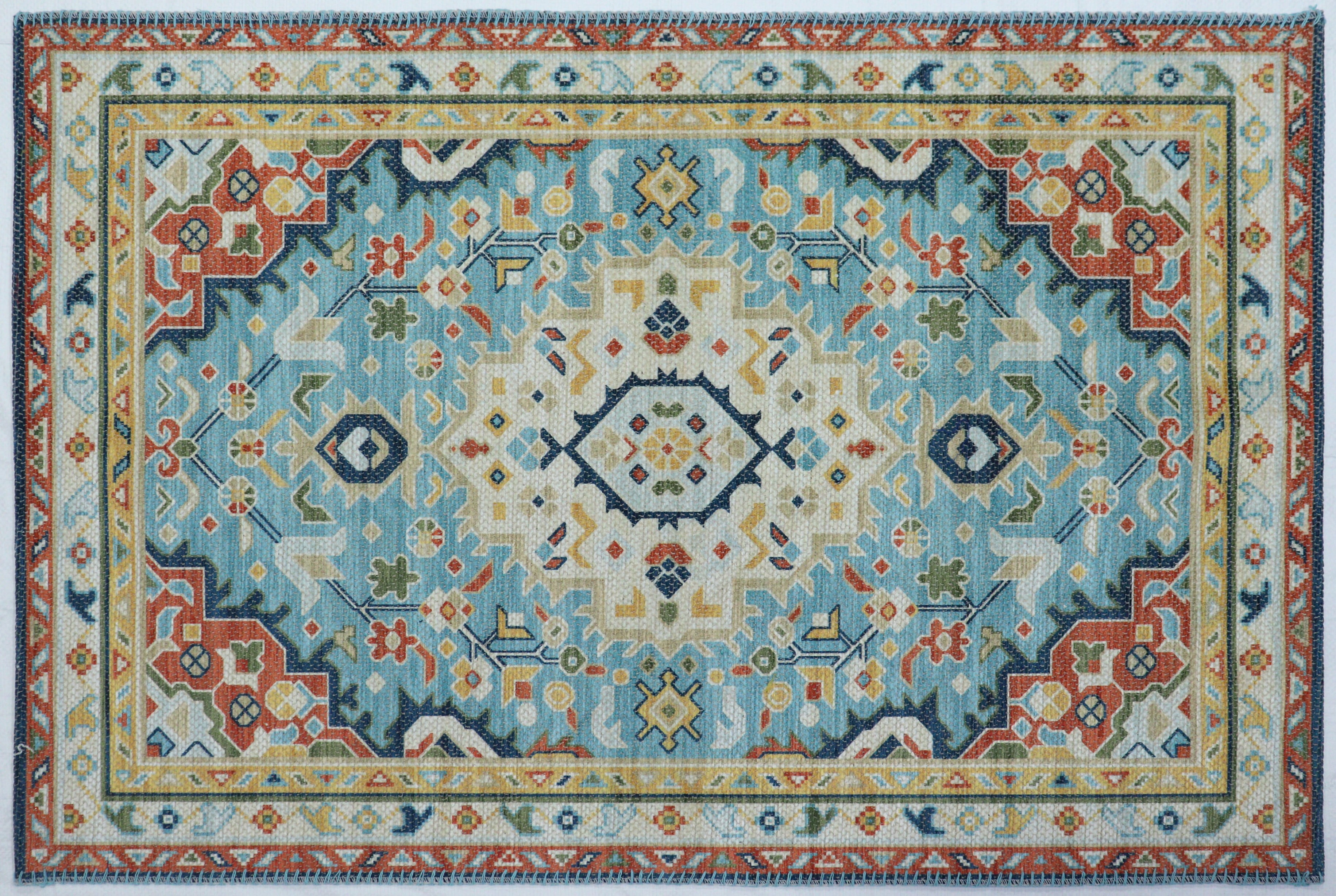 Tapis Home Decor Inc. à médaillon vintage multicolore – 76 cm x 10,5 cm, doux et résistant