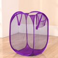 thumbnail image 2 of Mesh Pop Up Laundry Hamper with Durable Handles - Portable Collapsible Clothes Baskets for Dorm  Bathroom & Travel, 2 of 8