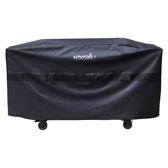 Nexgrill Housse de Plaque de Cuisson Plate pour Barbecue en Polyester de Qualité Supérieure, Robuste et de Qualité, pour Cuisson Extérieure, Durable, Résistante à l'Eau, avec Courroie Ajustable, Convient à une Plaque de Cuisson Plate de 42 Pouces, Noir