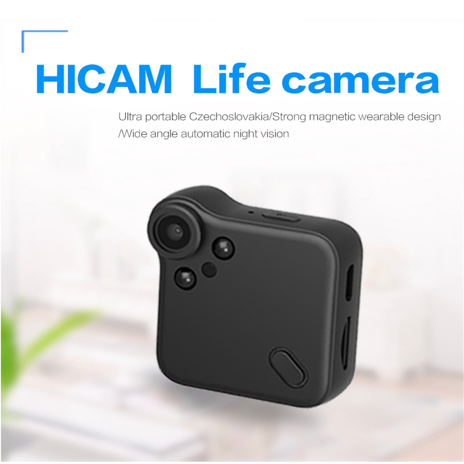 EGNMCR Webcam Wireless Security Small High-Definition Magnetic Portable Camera mini Camer