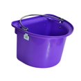 thumbnail image 1 of harper Horse feed Bucket Easy to Carry D Shaped Ergonomic Ranch Outside feed Trough Purple, 1 of 9