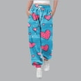 thumbnail image 5 of Pants for Boys, Printed Elastic Waist Drawstring Pocket Full Length, Kids Pants, 5 of 5