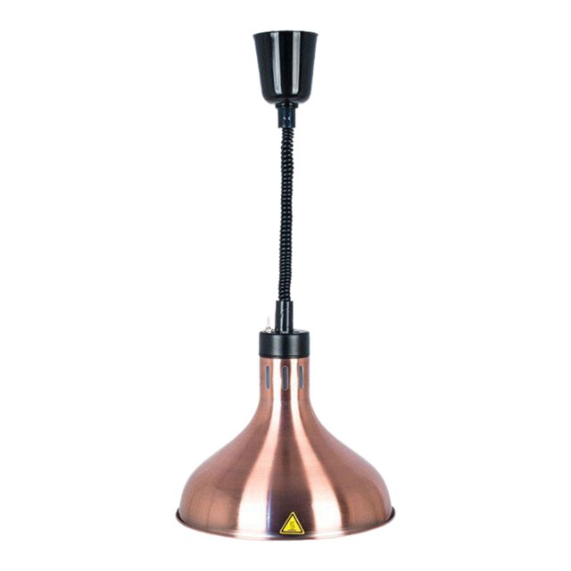 veasfak Adjustable Hanging Food Heat Heating Lamp for Food Service Kitchen Cafeteria Bronze