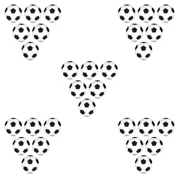 ZLight 6 Pcs Ballons de Soccer de Table Souples Classiques Diamètre 28mm Mini Ballons de Soccer Forte Élasticité Jouets de Bureau Adultes Jeu de Fête 5Ensemble