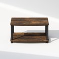 thumbnail image 4 of Furinno Turn-N-Tube 2-Tier Multipurpose Printer Stand Display & Storage Shelf, Amber Pine/Black, 4 of 6