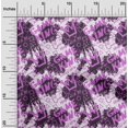 thumbnail image 2 of oneOone Cotton Poplin Purple Fabric Writing Abstract Texture With Text Sewing Material Print Fabric By The Yard 56 Inch Wide, 2 of 4