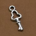 thumbnail image 2 of 100pcs Alloy Key Shape Pendants Charms Jewelry Making Accessory for Bracelet Necklace (Antique Silver), 2 of 8