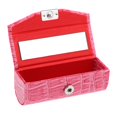 thumbnail image 1 of Tachiuwa Leather Lipstick Case Holder Storage Box with Mirror for Purse Rose Red, 1 of 7