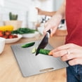 thumbnail image 3 of Chef Grade Stainless Steel Cutting Board Heavy Duty Kitchen Chopping Food Prep Utensil with Non Dishwasher Safe Design, 3 of 6
