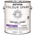 thumbnail image 2 of Rust-Oleum Colour Spark™ Peinture + Apprêt, Extérieur Satiné, Blanc 3,78L, 2 of 2
