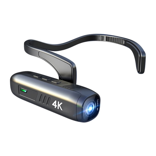 CUITING Caméra Vidéo 4K 30 Ips pour la Tête avec Contrôle par Application Noire