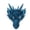 Blue, variant on Greyghost 4D Dragon Mask Half Face Mask For Adult Kids Teens,Halloween Costume Party Cosplay Party Decoration