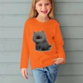 thumbnail image 5 of RXIRUCGD Chemises à Manches Longues pour Filles, Col Rond Mignon, Blouses Décontractées Élégantes (Orange, Taille : 5 Ans), 5 of 5