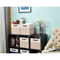 thumbnail image 2 of DECOMOMO Collapsible Sturdy Foldable Storage Bin [4-Pack] w/ Handles for Organizing Shelf Nursery, 2 of 5