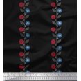thumbnail image 1 of Soimoi Feuilles de Rayonne & Tissu Imprimé Artistique Floral 1 Yard 56 Inch Wide, 1 of 5