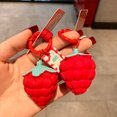 thumbnail image 3 of relayinert Alloy Strawberry Keychain Cute Replacement Automotive Pendant Key Holder, 3 of 6